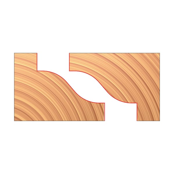 Freud 3-15/16in. x 63/64in. x 1-1/4in. Matched Reverse Detail Cutters UP286-IC - main