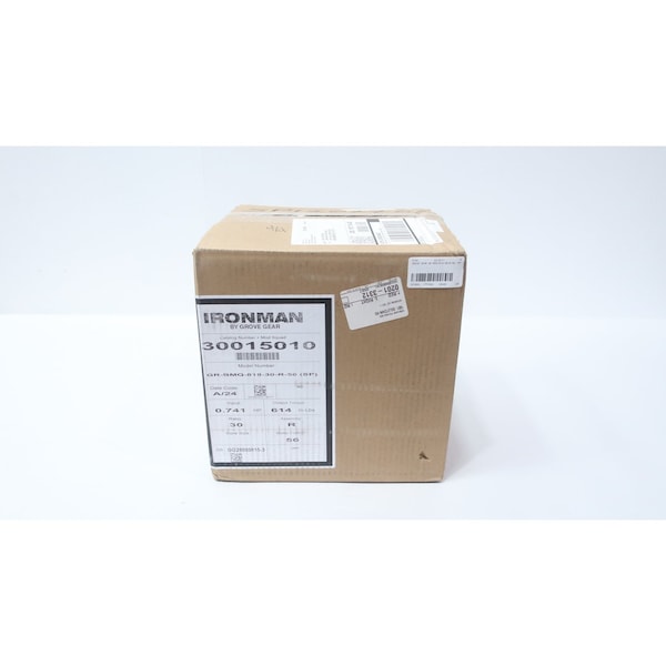 Grove Gear IRONMAN RIGHT ANGLE GEAR REDUCER 0.741HP 30:1 GR-BMQ-818-30-R-56 - main