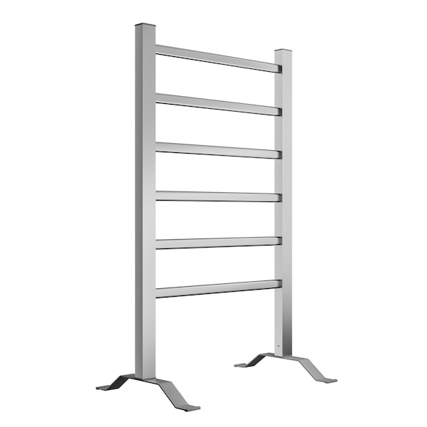 Anzzi Naple Series 6-Bar Aluminum Wall Mounted/Free Standing Electric Towel Warmer Rack in Matte Finish TW-FS103AL - main