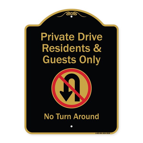 Signmission Black & Gold, 18 Inch x 24 Inch, Heavy Gauge Aluminum A-DES-BG-1824-9928 - main