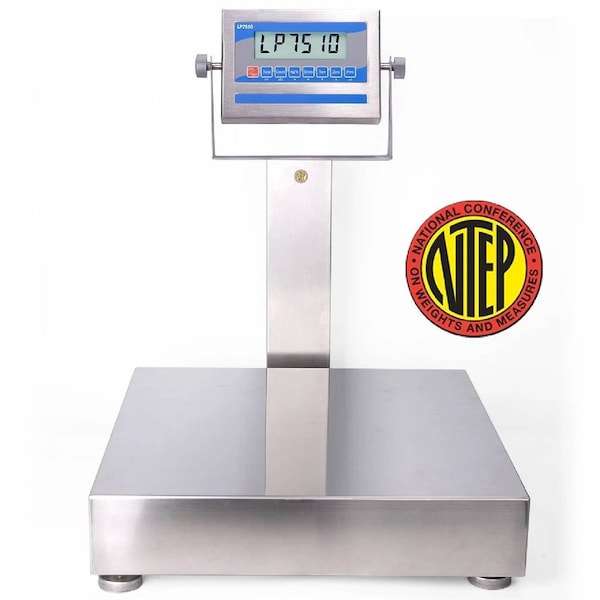 Prime Systems NTEP 18x18 Bench Scale with indicator Stainless Steel LP7611-1818+7510 - main