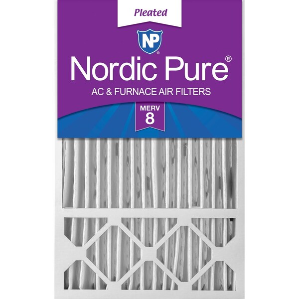 Nordic Pure 16x25x5 Pleated Air Filter, High Capacity, Electrostatically Charged Synthetic Media, MERV 8 16x25x5HM8-1 - main