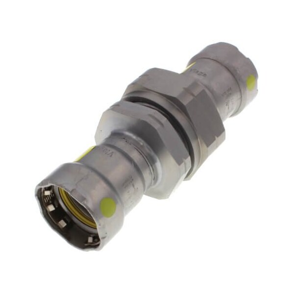 Viega MegaPressG union P1 0.75 P2 0.75 carbon steel zinc-nickel coating 25706 - main