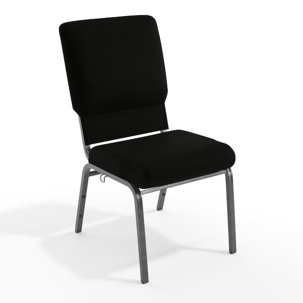 Flash Furniture Advantage Black Church Chairs 18.5" Wide PCHT185-108 - main