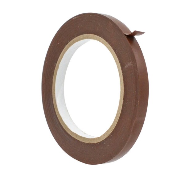 Wod Tape PVC, Dark Brown, 3/8 inch (9mm) W., 6 mil Thickness, 128 PK WOD VTC606-00375-128-60-DBR - main