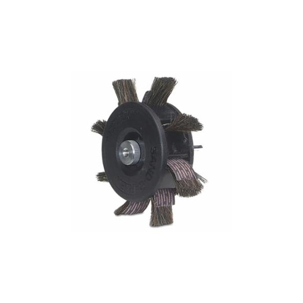 Merit Abrasives Sand-O-Flex, 350-RP Coated Flap Wheel, 6-1/2 in dia, 80 Grit, 2400 rpm 481-08834111051 - main
