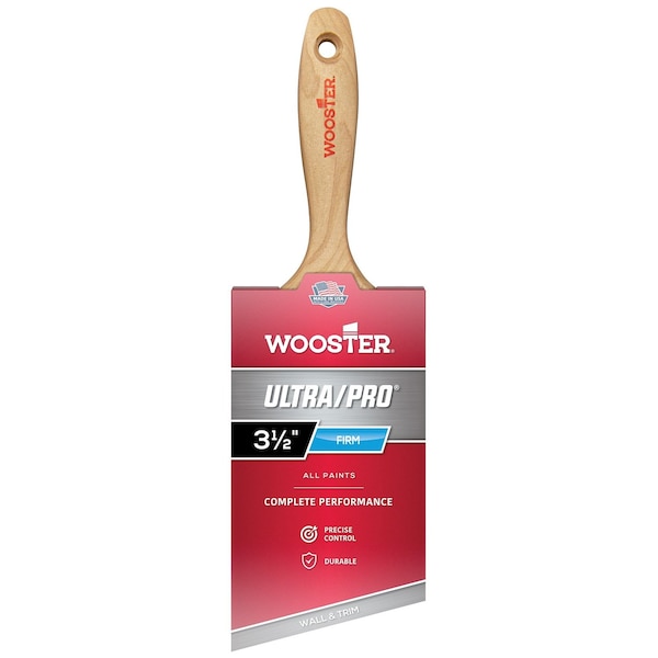 Wooster 3-1/2" Angle Wall Firm, Nylon/Polyester Bristle, Paint Brush, Wood Handle 4180-3 1/2 - main