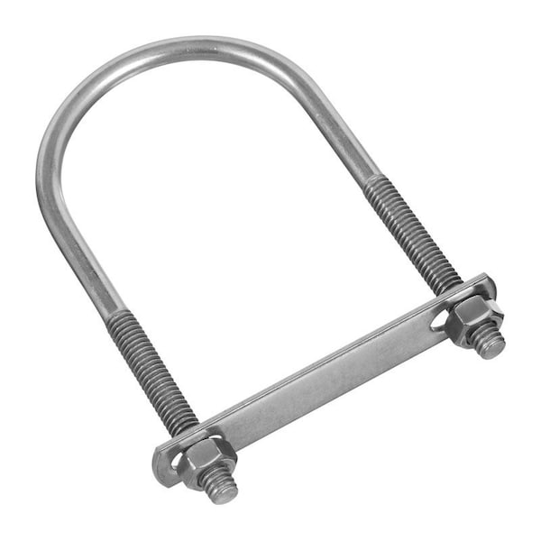 National Hardware 5/16 in. X 2-1/2 in. W X 5 in. L Coarse Zinc-Plated Stainless Steel U-Bolt N222-471 - main