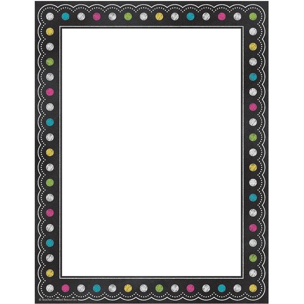 Teacher Created Resources Chalkboard Brights Computer Paper, PK300 TCR5837 - main