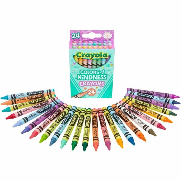 Crayola Colors of Kindness Crayons, 24 Colors Per Set, 288PK 520130 - main