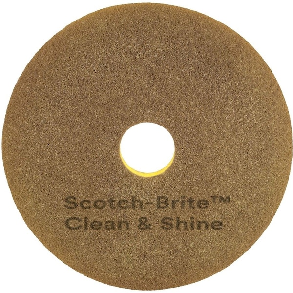 Scotch-Brite Scrubbing Pad, Yellow, Size 16", PK5 09545 - main