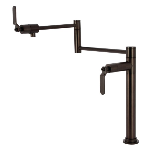 Kingston Brass Deck Mount Pot Filler Faucet, Oil Rubbed Bronze KS4705KL - main