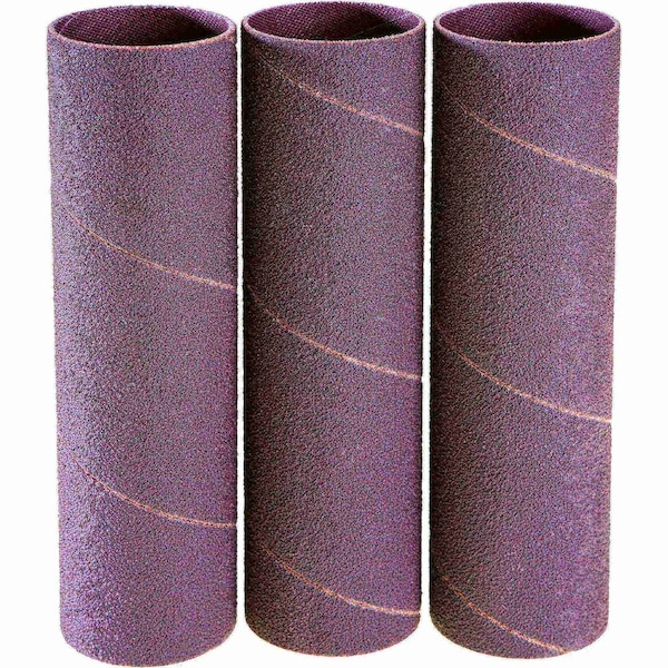 Grizzly 1-1/2" Dia. x 5-1/2" Hard Sanding Sleeve A80, 3PK H6670 - main