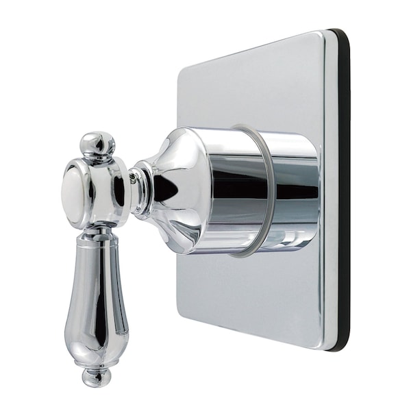 Kingston Brass Single-Handle Six-Way Diverter Valve with Square Trim Kit, Polished Chrome KS4041BAL - main