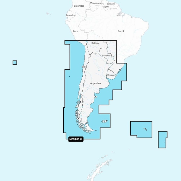 Navionics Platinum+ NPSA005L - Chile, Argentina & Easter Island 010-C1365-40 - main