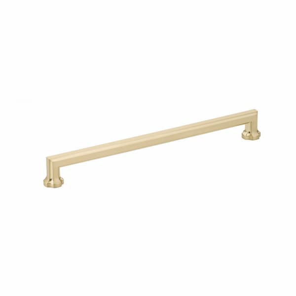 Schaub 10in Center to Center Empire Cabinet Pull Signature Satin Brass Finish 886-SSB - main