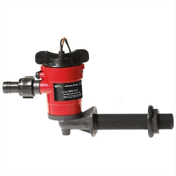 Johnson Pump 729321910798 Cartridge Aerator 1000 GPH 90 Degree Intake 12V PV1799836 - main