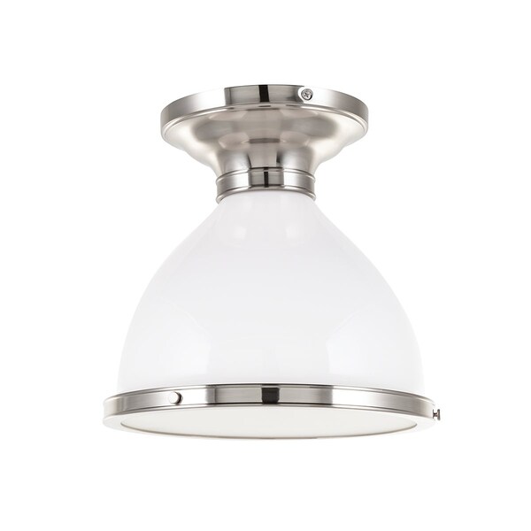 Hudson Valley Lighting Randolph 1 Light Semi Flush 10 In. Satin Nickel 2612-SN - main