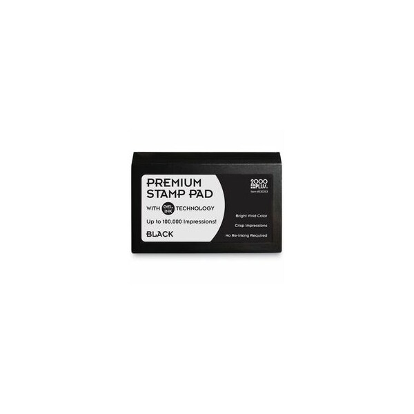 Cosco Microgel Stamp Pad for 2000 PLUS, 2 3/4 x 4 1/4, Black 30253 - main