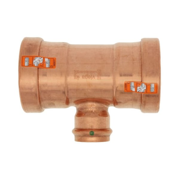 Viega ProPress tee P1 2.5 P2 2.5 P3 1.25 copper 22288 - main