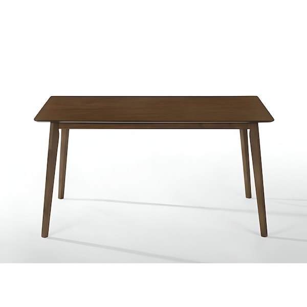 Homeroots 59" Brown Solid Wood Dining Table 487368 - main