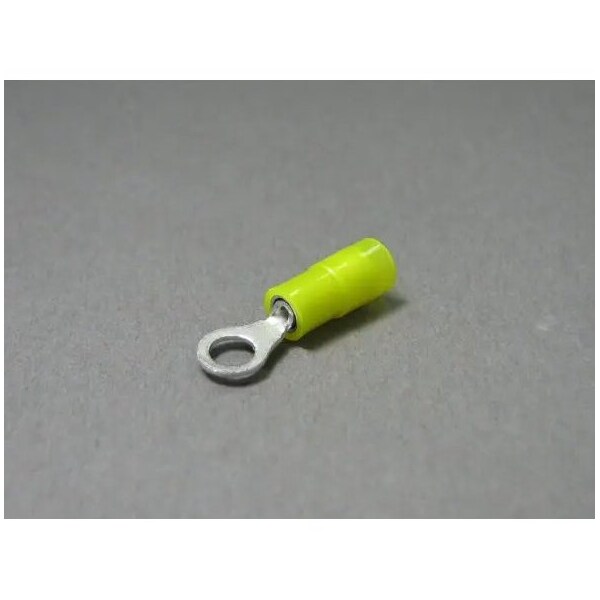 Nichifu Insulated Ring Terminals, Flared, Extra Copper Sleeve, Stud #8, AWG 22-16 TMDEN 1.25-4M-RCL - main