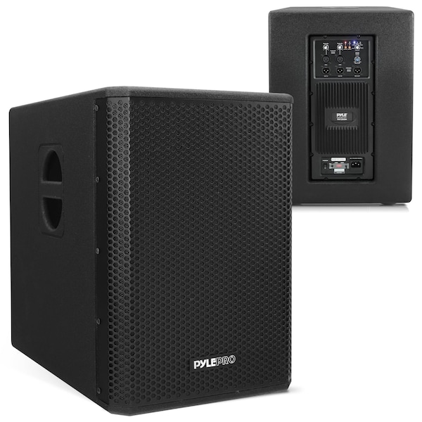 Pyle 1600 Watt Box Subwoofer Speaker System Set PW12SUBA - main