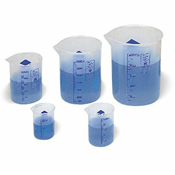Learning Resources Graduated Plastic Beakers, No Color, 5PK LRNLER0306 - main