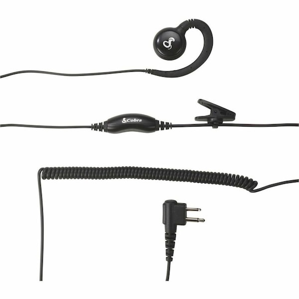 Cobra Electronics Headset, 1 Wire, Black 0010099-1 - main