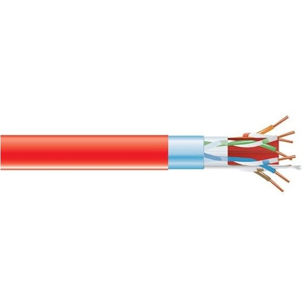 Black Box Cat6A Shld Bulk Cable F/Utp 1000 Plenum C6ABC51S-RD-1000 - main
