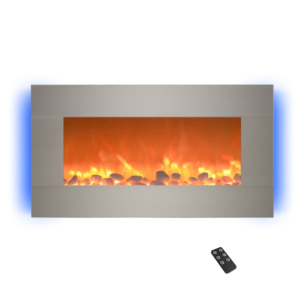 Northwest 30in Wall Mounted Electric Fireplace 13 Backlight Colors and Remote Control 80-BL31-2002 - main