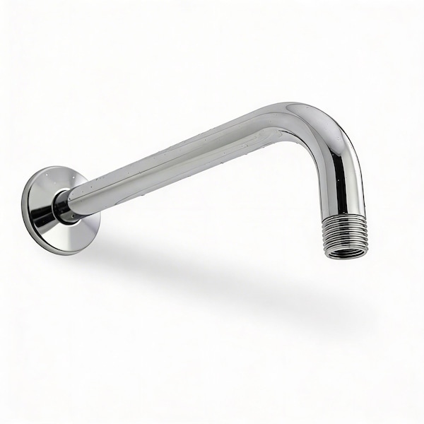Supplygiant 16 in Shower Arm 90 Degree Stainless Steel Rain Shower Head Extension Arm with Flange, Chrome Finish 74-TB38BG-D - main