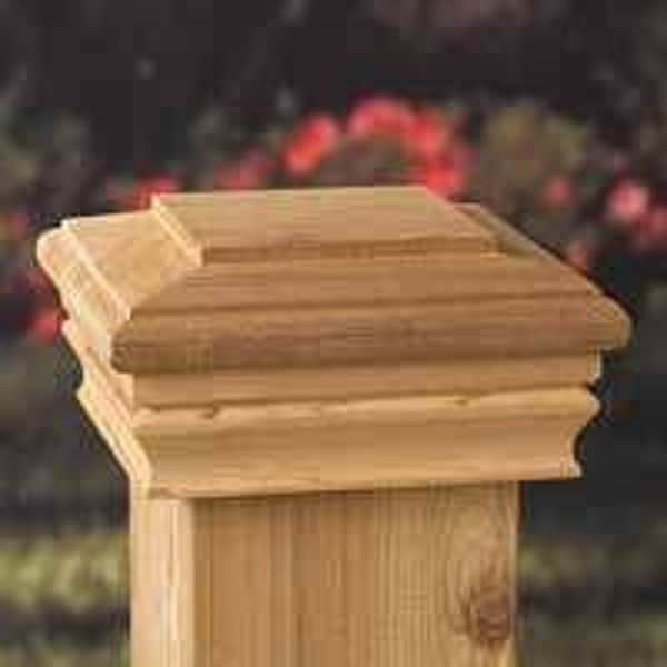 Maine Ornamental 72213 Post Cap, 3-1/2 x 3-1/2 in Post/Joist, 4 in L, 4 in W 72213 - main