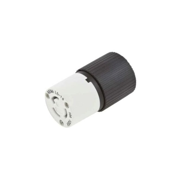 Hubbell Locking 15A 125V Non-Metallic L5-15R Connector L515C - main