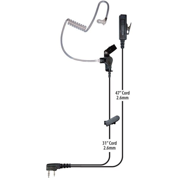 Klein Electronics Inc Blackbox Director Earset - Mono - Quick Disconnect - Wired - Earbud - Monaural - In-ear Director-K1 - main