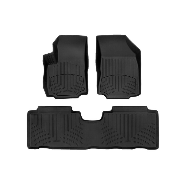Weathertech Black, Front and Rear FloorLiner HP 441176-1-2IM - main