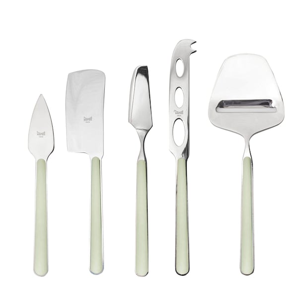 Mepra Fantasia Cheese Knives - 5 Pieces - Sage 10S64405 - main