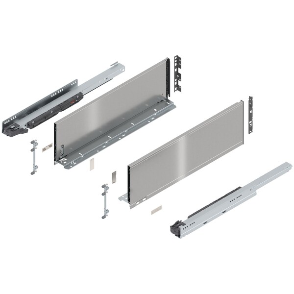 Blum 22in. C Height Legrabox Stainless Drawer Set, 125 Lbs Weight Rating 770C55S0I - main