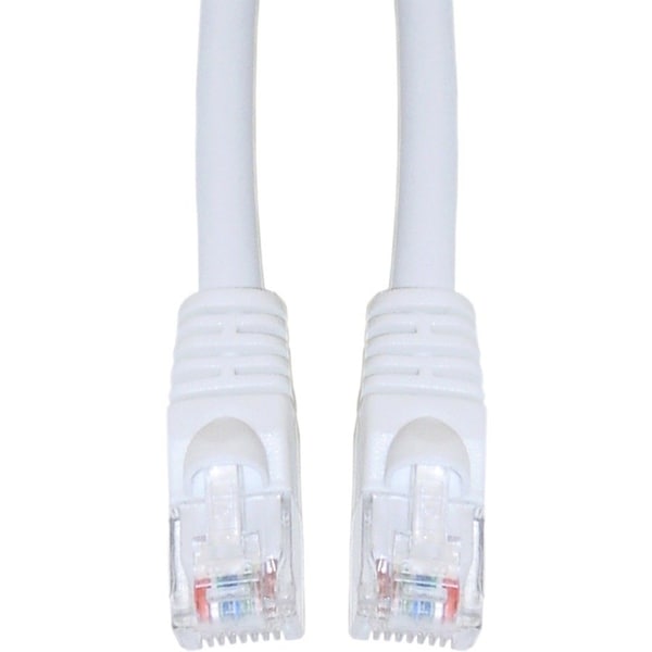 Cable Wholesale Cat6 White Copper Ethernet Patch Cable, Snagless/Molded Boot, POE Compliant, 20 foot 10X8-09120 - main