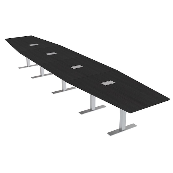 Skutchi Designs 18 Person Conference Table With Power Unit | 18' Hexagon Table | Harmony Series HAR-HEX.IR-48X216-T-U999ST19-ESIL - main