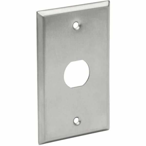 Eaton Tripp Lite Series 1-Port Single Gang Faceplate, Stainless Steel, Industrial Grade, IP44, TAA N206-FP01-IND - main
