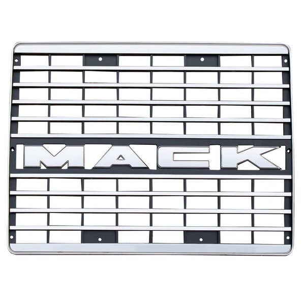 Mytee Products Chrome Bumper Cover Grille w/o Bug Screen for Mack CH Truck Replaces 6MH576M GRILLE-M-CH - main