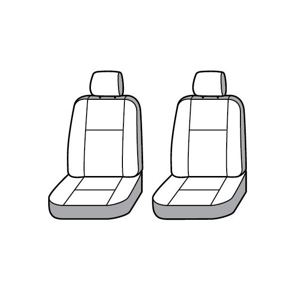 Covercraft Seat Style C - Bucket With Adjustable Headrest, Polycotton, Carhartt Duck Weave Gravel, Set of 2 SSC2412CAGY - main