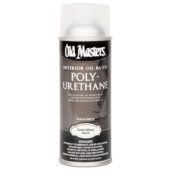 Old Masters 13 Oz Clear Polyurethane Interior Oil-Based Spray Finish, Semi-Gloss 49510 - main