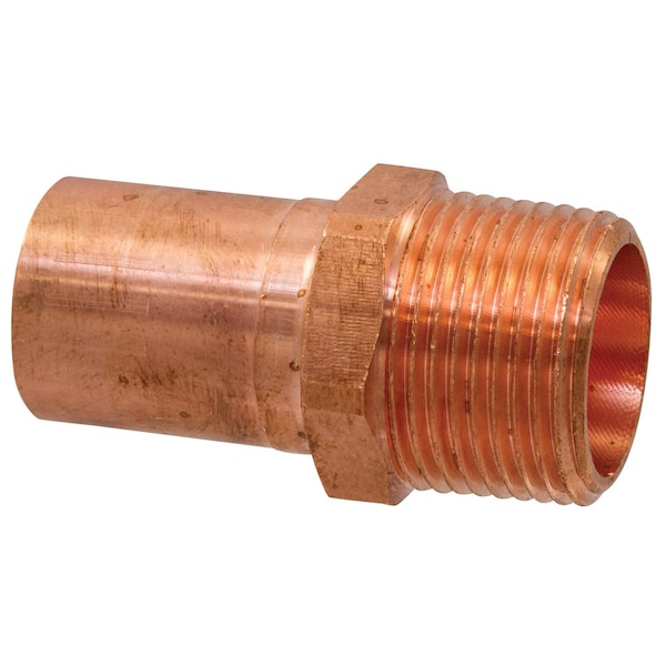 Nibco 1/2 in. FTG X 1/2 in. D MIP Wrought Copper Adapter Coupling 9033905PCU - main