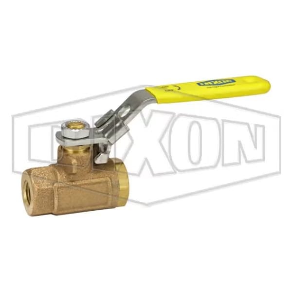 Dixon Ball Valve, 1/4 in Nominal, FNPT End Style, Brass Body, Full Port, RPTFE Stem Softgoods, Domestic BBLV25 - main