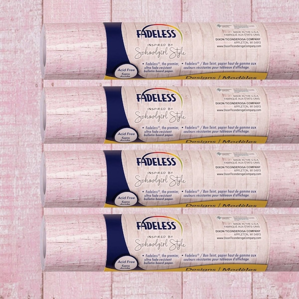 Fadeless Schoolgirl Style Bulletin Board Paper, 48in. x 12ft., Southern Charm in Pink, 4PK P0040148 - main