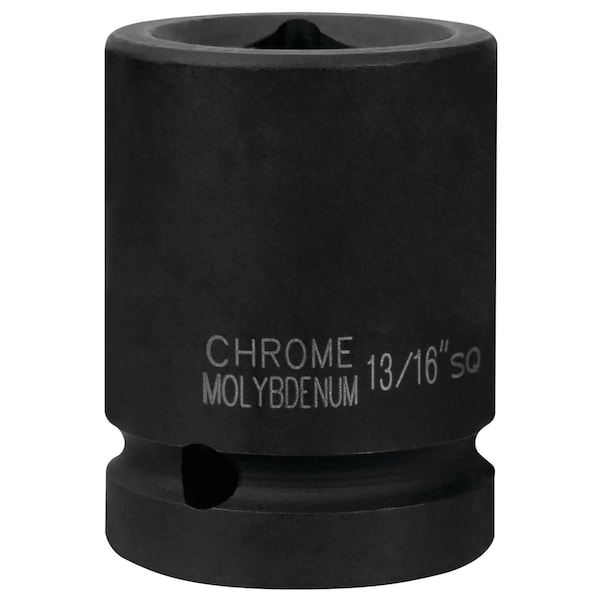 Performance Tool 3/4 in. Dr. 13/16 in. Square Impact Socket, Chrome Moly, Laser Etched M740-27 - main