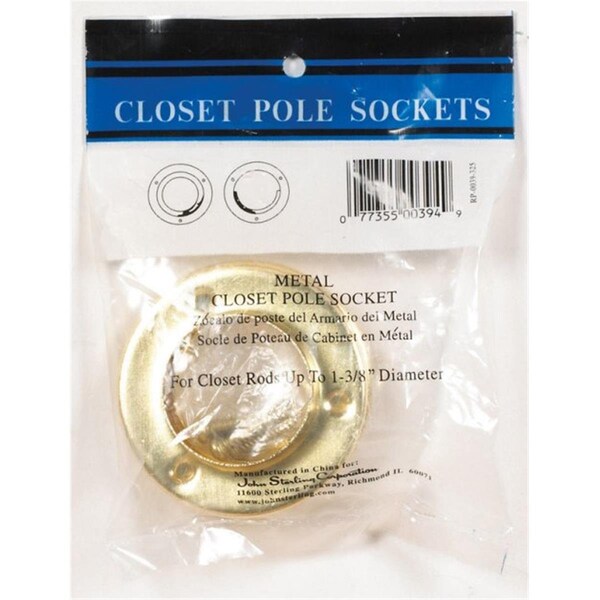 John Sterling RP-0039-325 Sockets Pole Brass - 1 x 1.38, 25PK 5303003 - main