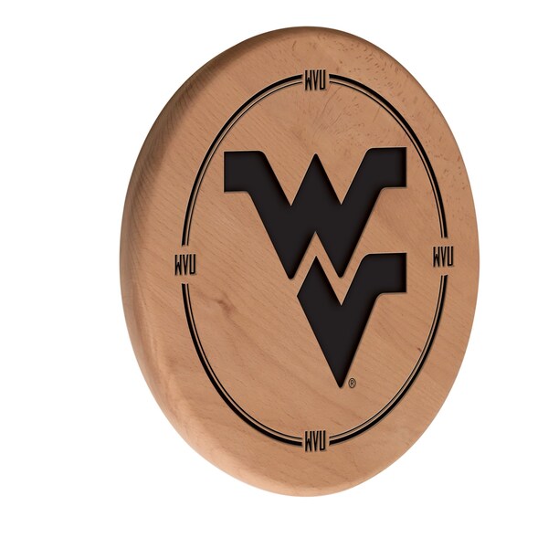 Holland Bar Stool Co West Virginia University 13" Laser Engraved Solid Wood Sign WSgnLNatWestVA - main